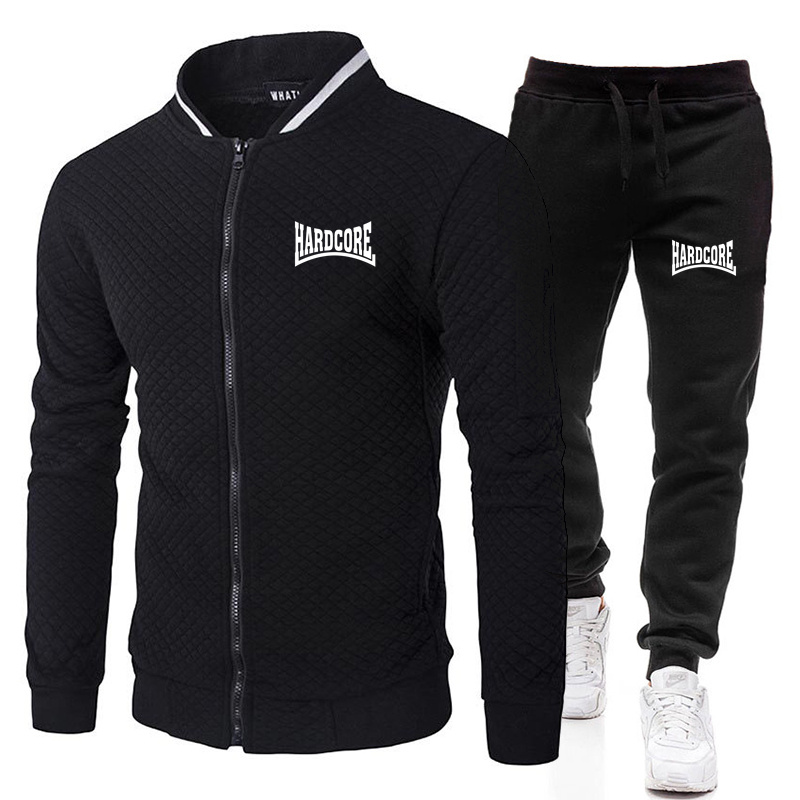 HARDCORE Jaket Set Kerah Tegak - Street Fashion Jacket Men ulasan dan harga
