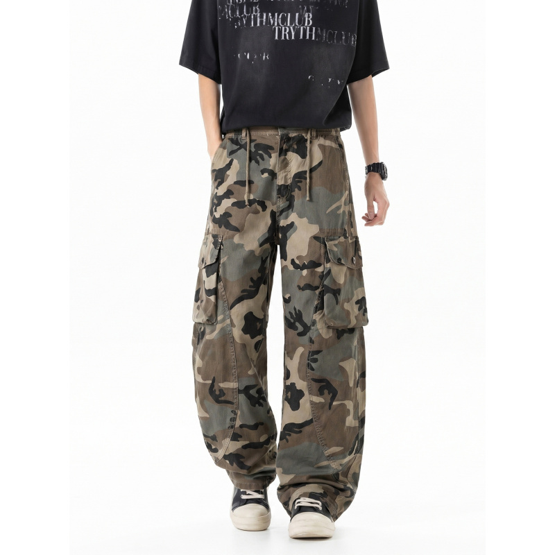 Celana kerja kamuflase retro A - Cargo Pant Wide ulasan dan harga