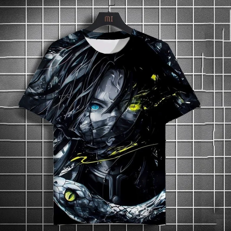Kaos 3D Print Motif Ular Kupu- - Street Fashion For Boy ulasan dan harga
