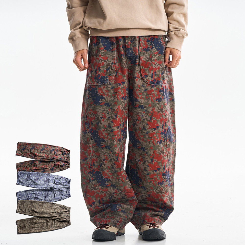 Celana Kargo Katun Cetak Berku - Cargo Pant Wide ulasan dan harga