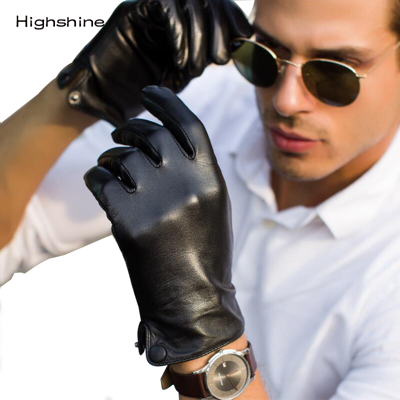 Pria Real Asli Kulit Domba Kul - Street Fashion Gloves ulasan dan harga