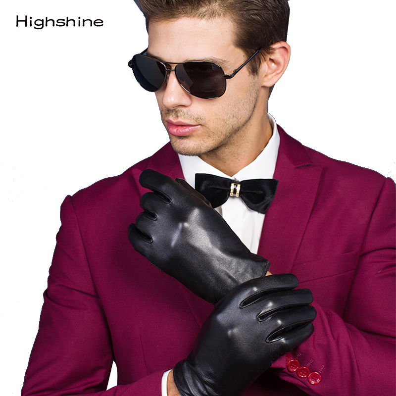 Pria Real Asli Kulit Domba Kul - Street Fashion Gloves ulasan dan harga