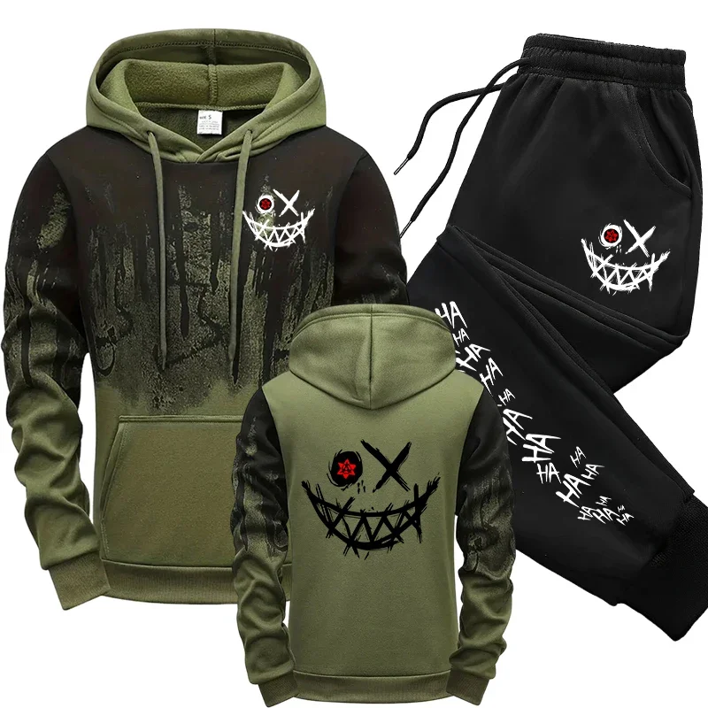 Setelan Olahraga Kasual Pria M - Street Fashion Hoodie ulasan dan harga
